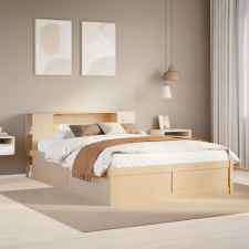 vidaXL tömör fenyőfa ágykeret ágy matrac nélkül 120 x 200 cm ágy és ágykellék