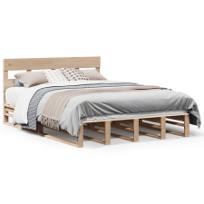 vidaXL tömör fenyőfa ágykeret ágy matrac nélkül 120 x 200 cm (3302291) ágy és ágykellék