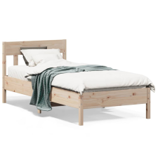 vidaXL tömör fenyőfa ágykeret fejtámlával 90 x 190 cm ágy és ágykellék