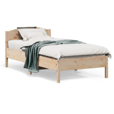 vidaXL tömör fenyőfa ágykeret fejtámlával 90 x 190 cm ágy és ágykellék