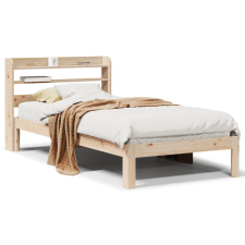 vidaXL tömör fenyőfa ágykeret fejtámlával 90 x 190 cm ágy és ágykellék