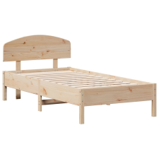 vidaXL tömör fenyőfa ágykeret fejtámlával 90 x 190 cm (3207237) ágy és ágykellék