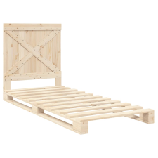 vidaXL tömör fenyőfa ágykeret fejtámlával 90 x 200 cm ágy és ágykellék