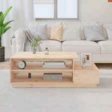 vidaXL tömör fenyőfa dohányzóasztal 120 x 50 x 40,5 cm bútor