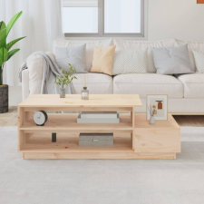 vidaXL tömör fenyőfa dohányzóasztal 120 x 50 x 40,5 cm bútor