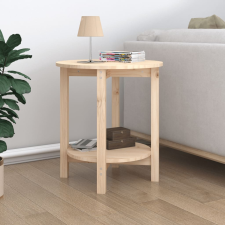vidaXL tömör fenyőfa dohányzóasztal Ø 55 x 60 cm bútor