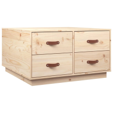 vidaXL tömör fenyőfa dohányzóasztal 80x80x45 cm (821517) bútor