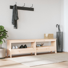 vidaXL tömör fenyőfa előszoba pad 160x28x45 cm bútor