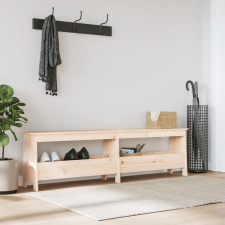 vidaXL Tömör fenyőfa előszoba pad 160x28x45 cm bútor