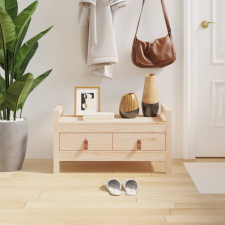 vidaXL tömör fenyőfa előszoba pad 80 x 40 x 43 cm bútor