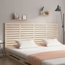 vidaXL tömör fenyőfa fali fejtámla 186 x 3 x 91,5 cm ágy és ágykellék