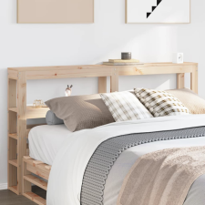 vidaXL tömör fenyőfa fejtámla polcokkal 160 cm ágy és ágykellék