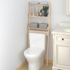 vidaXL tömör fenyőfa fürdőszoba állvány 63,5x32x179 cm fürdőszoba kiegészítő
