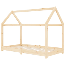 vidaXL tömör fenyőfa gyerekágy-keret 70 x 140 cm (283346) bútor