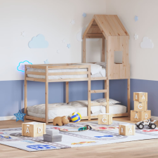 vidaXL tömör fenyőfa gyerekágytető 60 x 89 x 134,5 cm ágy és ágykellék