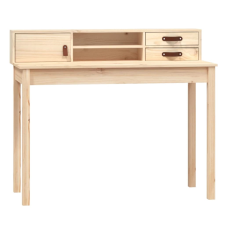 vidaXL tömör fenyőfa íróasztal 110x50x93 cm (823529) bútor