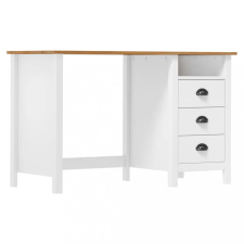 vidaXL tömör fenyőfa íróasztal 3 fiókkal Hill Range 120x50x74 cm íróasztal