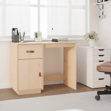 vidaXL tömör fenyőfa íróasztal 90 x 50 x 75 cm íróasztal