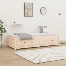 vidaXL Tömör fenyőfa kanapéágy 90 x 190 cm (3FT Single) bútor