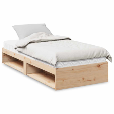 vidaXL tömör fenyőfa kanapéágy matraccal 80 x 200 cm ágy és ágykellék