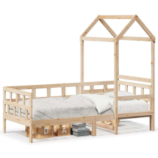 vidaXL tömör fenyőfa kanapéágy tetővel 90 x 190 cm ágy és ágykellék