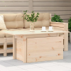 vidaXL Tömör fenyőfa kerti asztal 100 x 50 x 75 cm
