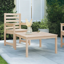 vidaXL tömör fenyőfa kerti asztal 82,5x82,5x45 cm kerti bútor