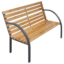 vidaXL tömör fenyőfa kerti pad 112 cm kerti bútor