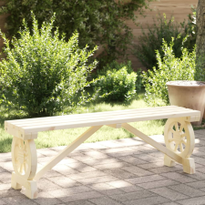 vidaXL tömör fenyőfa kerti pad 115 cm kerti bútor