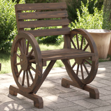 vidaXL tömör fenyőfa kerti szék 58 x 58 x 78,5 cm kerti bútor