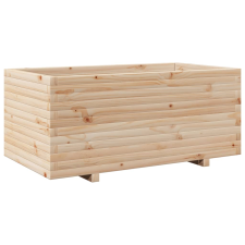 vidaXL tömör fenyőfa kerti virágláda 110 x 60 x 49,5 cm kerti tárolás