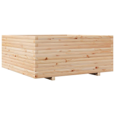 vidaXL tömör fenyőfa kerti virágtartó 110 x 110 x 49,5 cm kerti tárolás