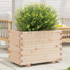 vidaXL tömör fenyőfa kerti virágtartó 70 x 40 x 49,5 cm kerti tárolás