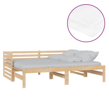 vidaXL tömör fenyőfa kihúzható kanapéágy 2 x (90 x 200) cm (3083669) ágy és ágykellék
