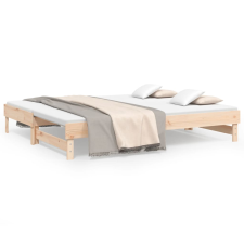 vidaXL tömör fenyőfa kihúzható kanapéágy 2x(80x200) cm (823384) ágy és ágykellék