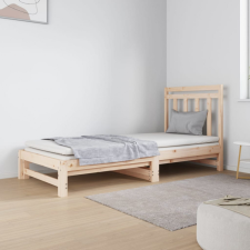 vidaXL tömör fenyőfa kihúzható kanapéágy 2x(90x190) cm ágy és ágykellék