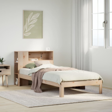 vidaXL tömör fenyőfa könyvespolcos ágy matrac nélkül 75 x 190 cm ágy és ágykellék