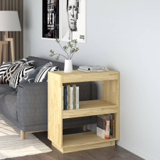 vidaXL tömör fenyőfa könyvszekrény 60 x 35 x 71 cm bútor
