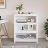 vidaXL tömör fenyőfa könyvszekrény 80x35x97 cm