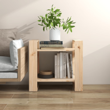 vidaXL tömör fenyőfa könyvszekrény/térelválasztó 60 x 35 x 57 cm bútor