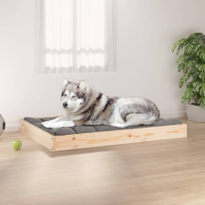 vidaXL tömör fenyőfa kutyaágy 101,5x74x9 cm szállítóbox, fekhely kutyáknak