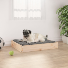 vidaXL Tömör fenyőfa kutyaágy 61,5x49x9 cm szállítóbox, fekhely kutyáknak