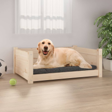 vidaXL tömör fenyőfa kutyaágy 75,5x55,5x28 cm szállítóbox, fekhely kutyáknak