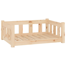 vidaXL tömör fenyőfa kutyaágy 75,5x55,5x28 cm (833253) szállítóbox, fekhely kutyáknak