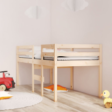 vidaXL tömör fenyőfa magasított ágy 80x200 cm ágy és ágykellék