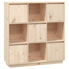 vidaXL tömör fenyőfa magasszekrény 110,5x35x117 cm (814369) bútor