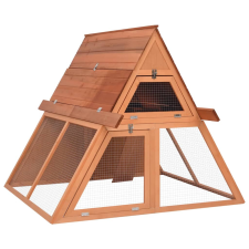vidaXL tömör fenyőfa nyúlketrec 152 x 127 x 109,5 cm ketrec, szállítóbox rágcsálóknak