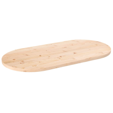 vidaXL tömör fenyőfa ovális asztallap 100x50x2,5 cm (824360) bútor