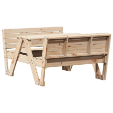 vidaXL tömör fenyőfa piknikasztal gyerekeknek 88 x 122 x 58 cm (832601) kerti bútor