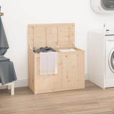 vidaXL tömör fenyőfa szennyestartó láda 88,5 x 44 x 66 cm bútor